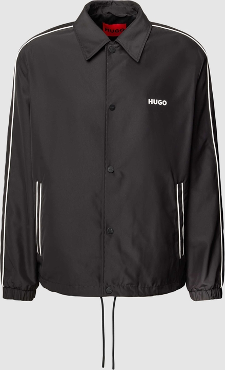 Czarna kurtka Hugo Boss w stylu casual krótka