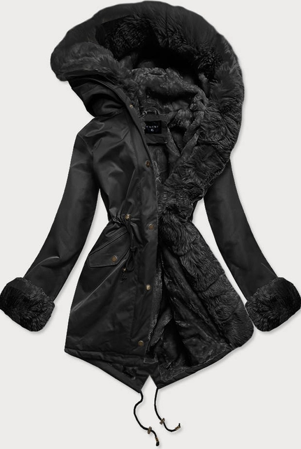 Czarna kurtka IVET w stylu casual