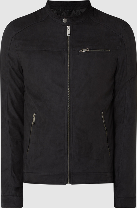 Czarna kurtka Jack & Jones w stylu casual krótka