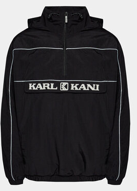 Czarna kurtka Karl Kani w młodzieżowym stylu krótka