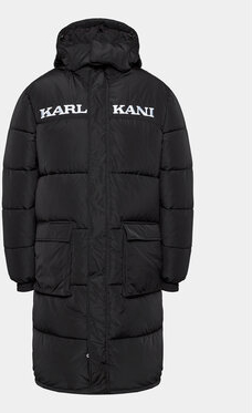 Czarna kurtka Karl Kani w stylu retro krótka