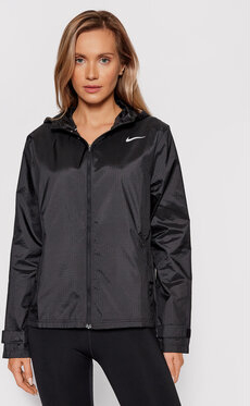 Czarna kurtka Nike bez kaptura w sportowym stylu