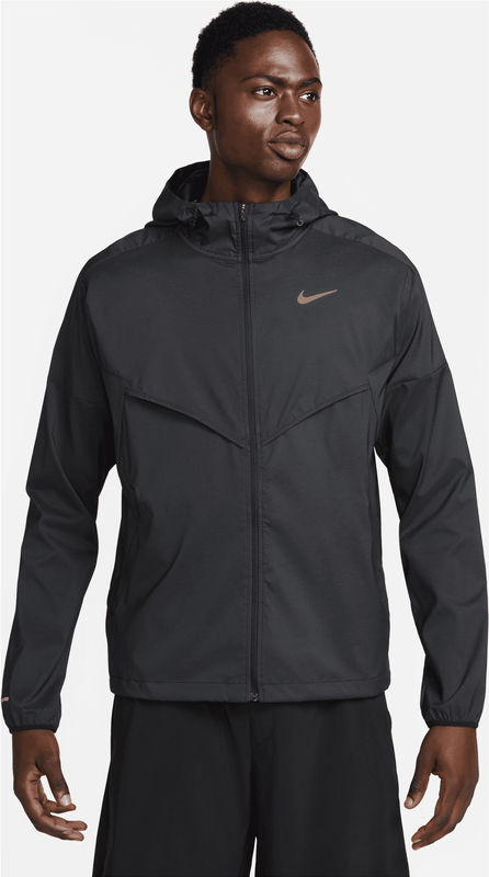 Czarna kurtka Nike w sportowym stylu z tkaniny
