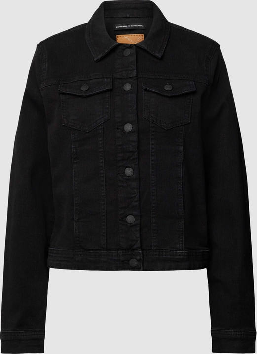 Czarna kurtka Only w stylu casual bez kaptura z jeansu