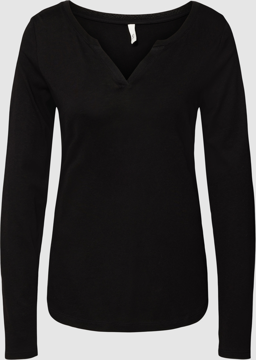 Czarna kurtka Q/s Designed By - S.oliver krótka z bawełny bez kaptura