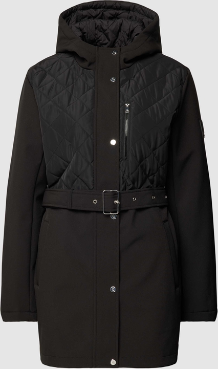 Czarna kurtka Ralph Lauren z kapturem długa