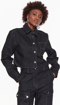 Czarna kurtka Remain z jeansu