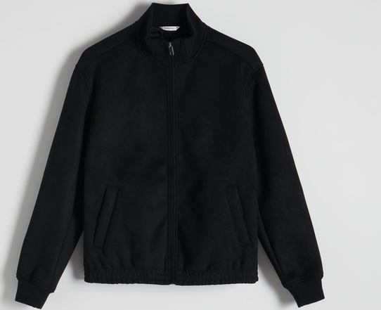 Czarna kurtka Reserved w stylu casual