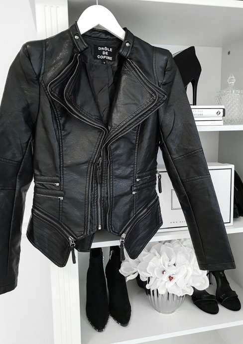 Czarna kurtka Rose Boutique ze skóry ekologicznej