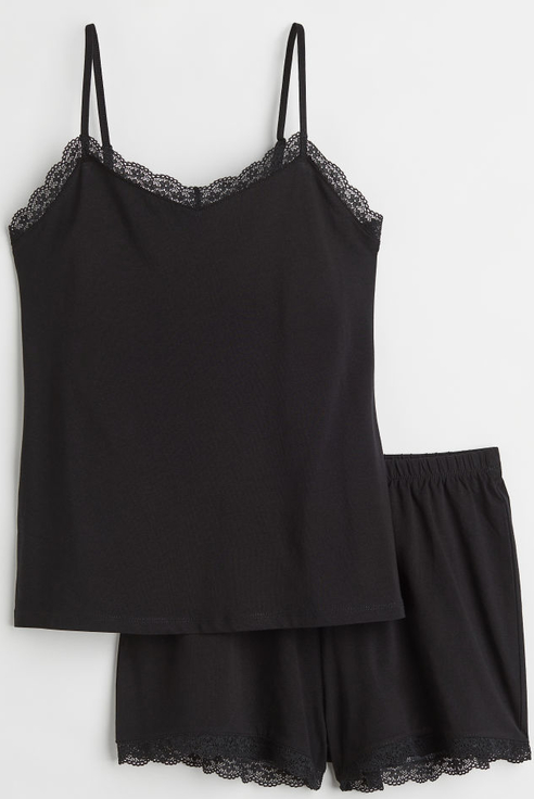 Czarna piżama H & M