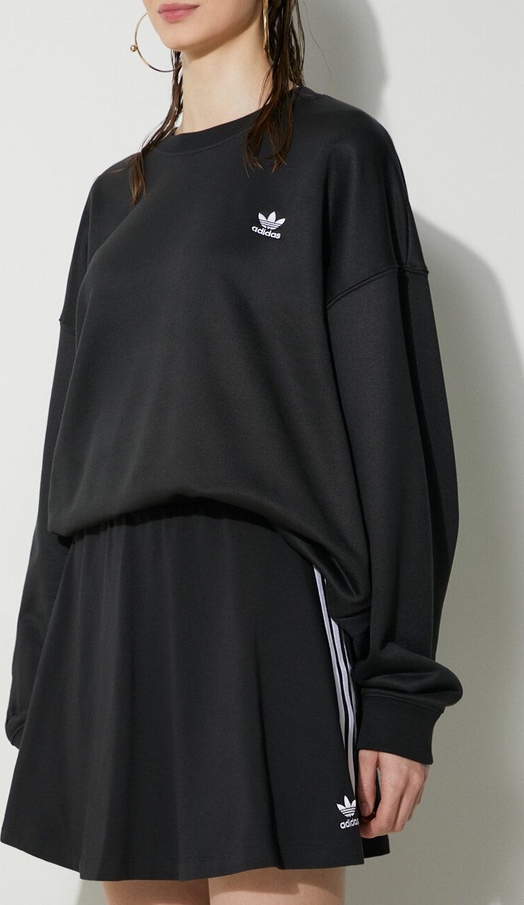 Czarna spódnica Adidas Originals mini w sportowym stylu