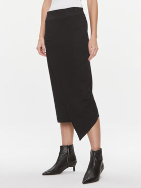 Czarna spódnica Calvin Klein z dżerseju