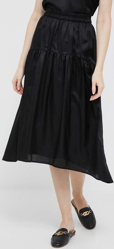 Czarna spódnica DKNY midi