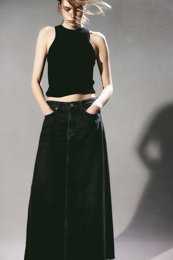 Czarna spódnica H & M maxi
