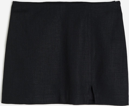 Czarna spódnica H & M w stylu casual z tkaniny mini