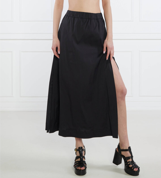 Czarna spódnica MaxMara z bawełny midi