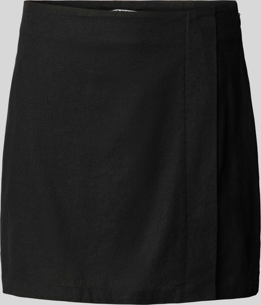 Czarna spódnica Only w stylu casual mini z lnu