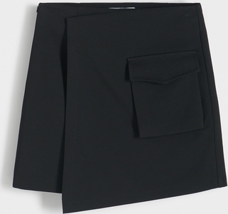 Czarna spódnica Reserved mini z tkaniny