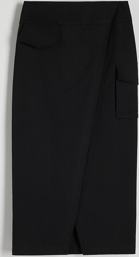 Czarna spódnica Reserved z bawełny