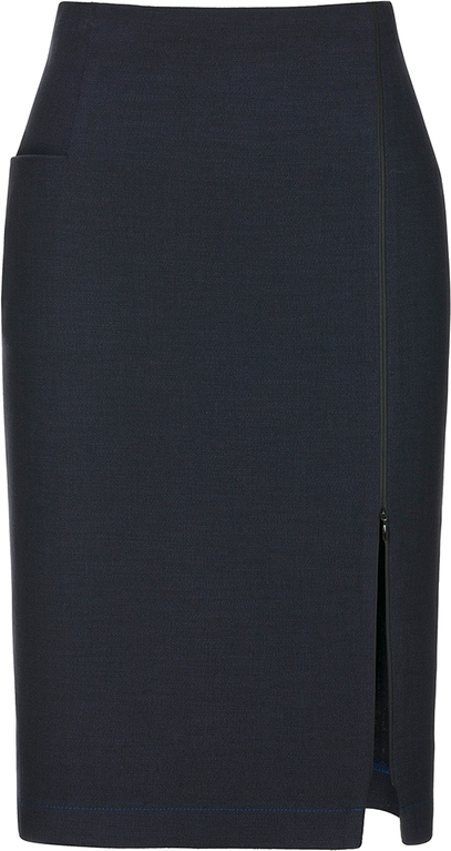 Czarna spódnica RISK made in warsaw z bawełny midi