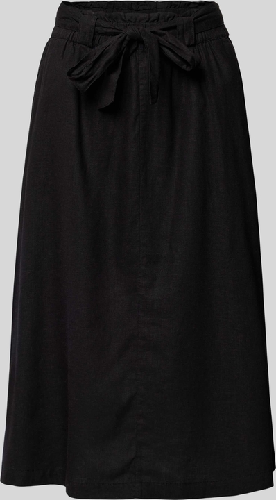 Czarna spódnica S.Oliver w stylu casual z lnu
