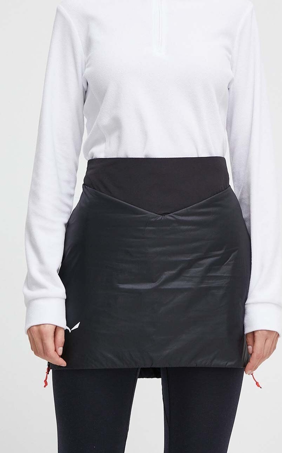 Czarna spódnica Salewa w sportowym stylu z wełny