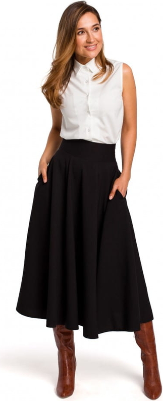 Czarna spódnica Style w stylu klasycznym midi