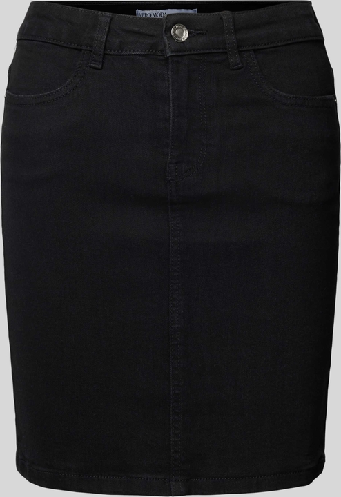 Czarna spódnica Vero Moda w stylu casual z bawełny mini