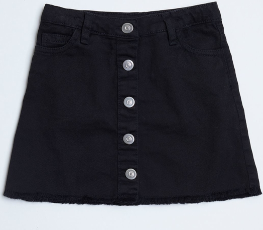 Czarna spódniczka dziewczęca 5.10.15 z jeansu