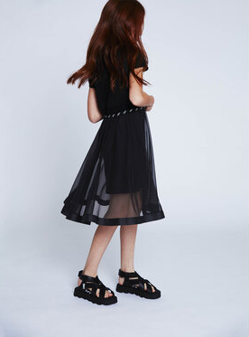 Czarna spódniczka dziewczęca DKNY