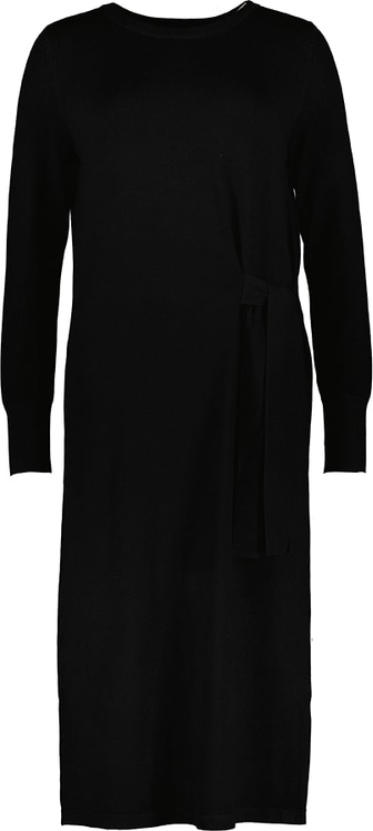 Czarna sukienka Betty Barclay z okrągłym dekoltem prosta w stylu casual