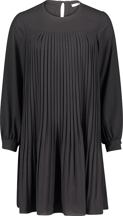 Czarna sukienka BETTY & CO z długim rękawem w stylu casual