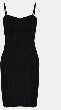 Czarna sukienka Brave Soul z dekoltem w kształcie litery v mini dopasowana