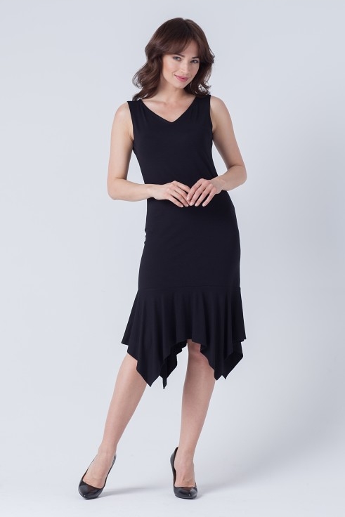 Czarna sukienka butik-choice.pl na ramiączkach