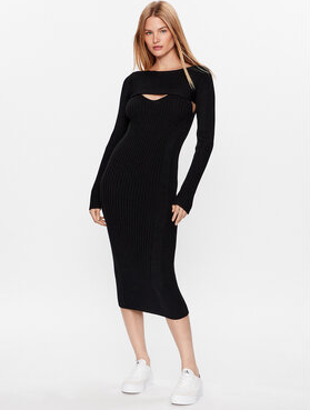Czarna sukienka Calvin Klein w stylu casual