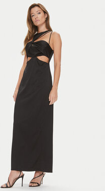 Czarna sukienka Calvin Klein z krótkim rękawem