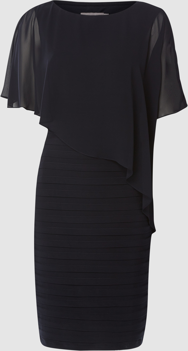 Czarna sukienka Christian Berg z szyfonu