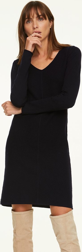 Czarna sukienka comma, w stylu casual mini