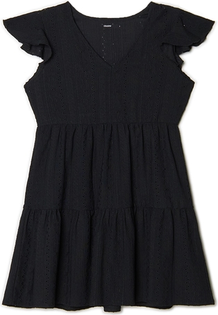 Czarna sukienka Cropp mini z krótkim rękawem