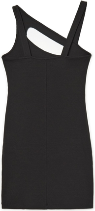 Czarna sukienka Cropp na ramiączkach z bawełny dopasowana