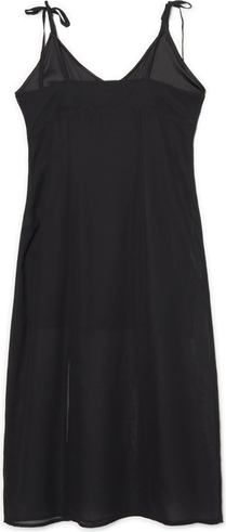 Czarna sukienka Cropp z dekoltem w kształcie litery v rozkloszowana