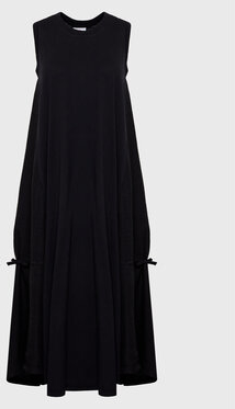 Czarna sukienka Deha trapezowa bez rękawów w stylu casual