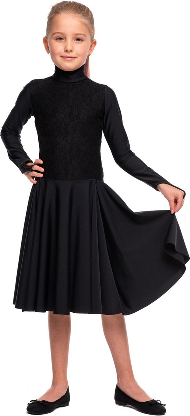 Czarna sukienka dziewczęca Rennwear