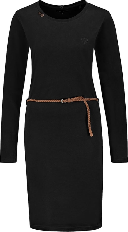 Czarna sukienka Eight 2 Nine w stylu casual dopasowana z bawełny