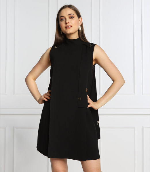 Czarna sukienka Elisabetta Franchi w stylu casual bez rękawów