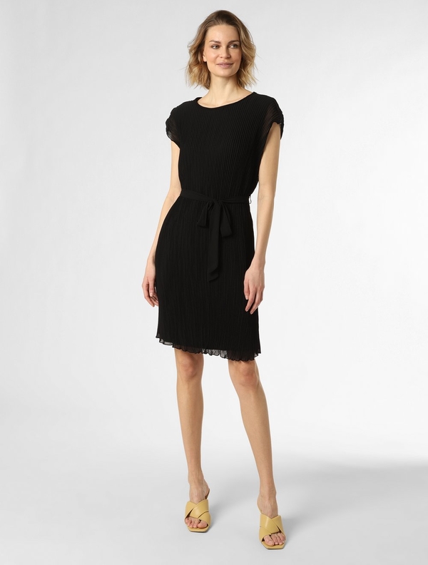 Czarna sukienka Esprit z szyfonu
