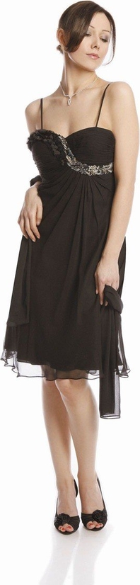 Czarna sukienka Fokus rozkloszowana