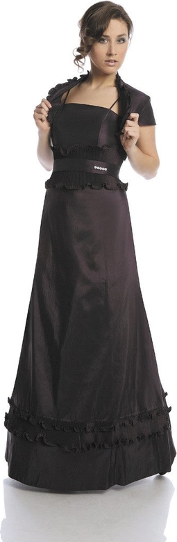 Czarna sukienka Fokus trapezowa