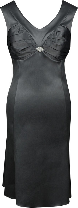 Czarna sukienka Fokus z dekoltem w kształcie litery v