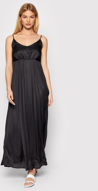 Czarna sukienka Fracomina z dekoltem w kształcie litery v